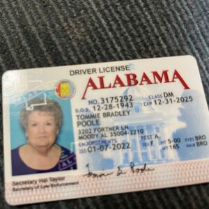 Alabama Driver's License for sale