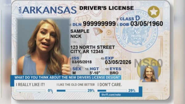 Arkansas Driver's License.