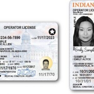 INDIANA Driver's License,